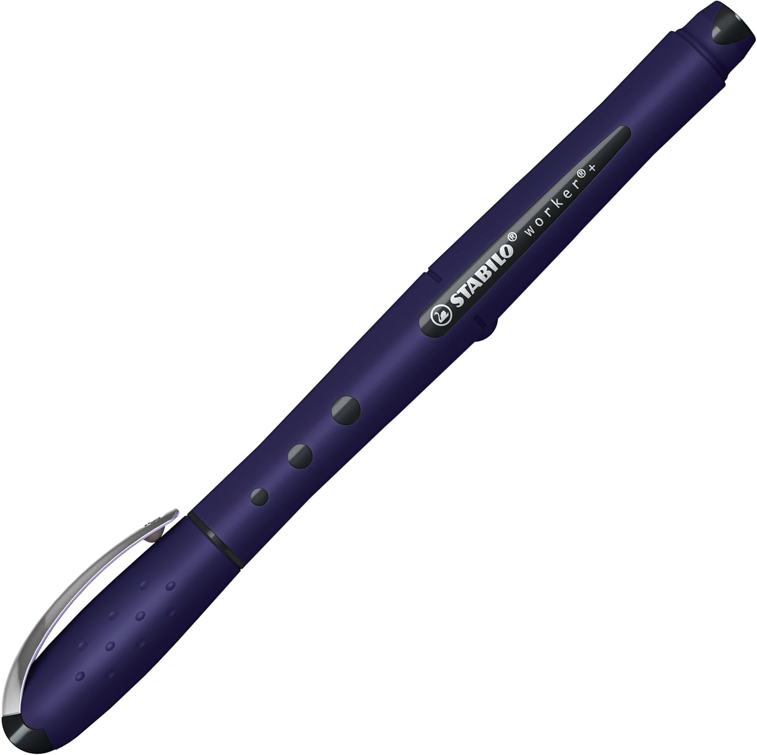 Detalle 2 de STABILO worker+ NatureCOLORS Wildflower – Penna roller blu, 4 colori in astuccio