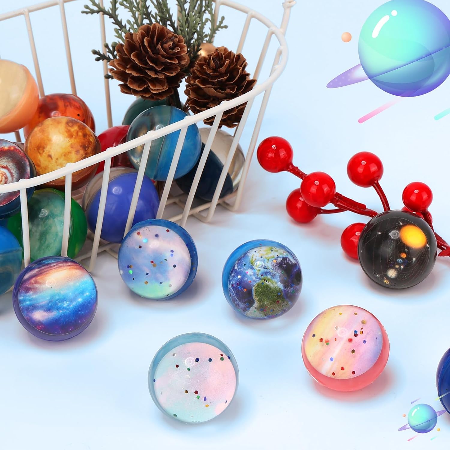 Thumbnail 5 de CoralBloom 36PCS 30mm Bouncy Balls
