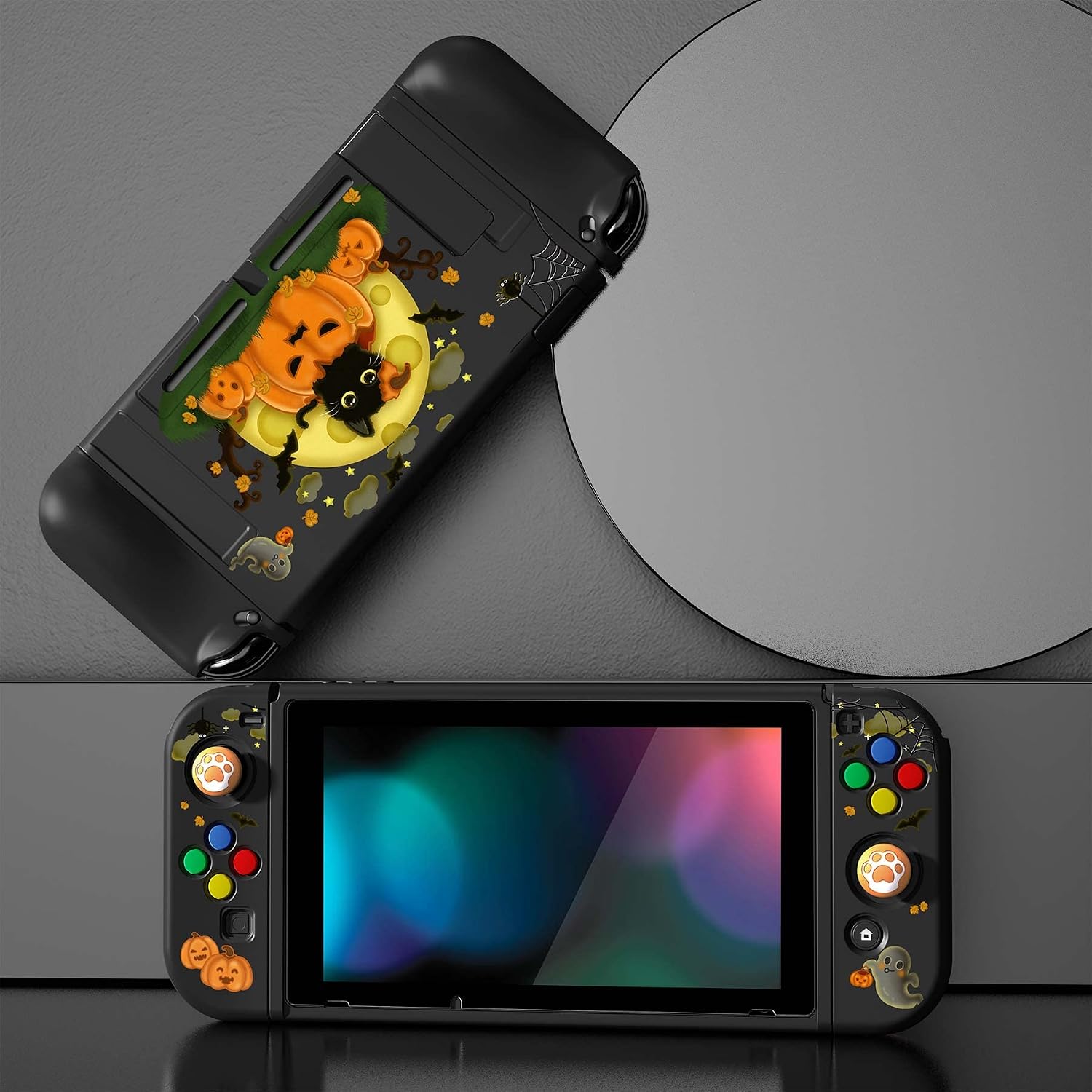 Detalle de PlayVital ZealProtect Soft Protective Case for Nintendo Switch Moon Night