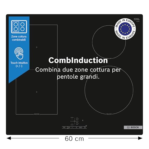 Thumbnail 10 de Bosch PWP61RBB5E Serie 4: Piano cottura a induzione 60 cm con Combizone