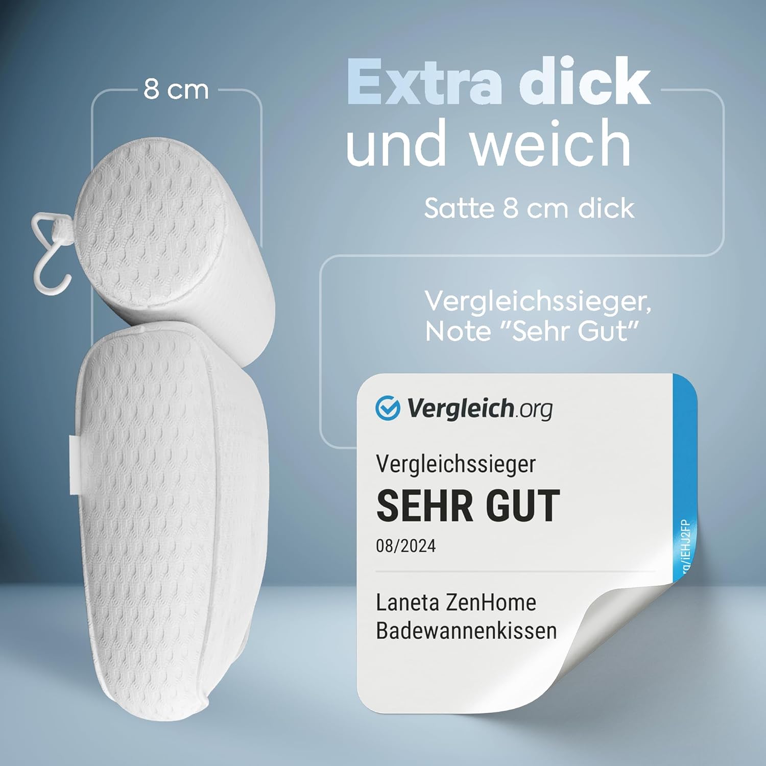 Thumbnail 1 de Badewannenkissen 5D Spezial-Schaum Nackenstütze 🛀