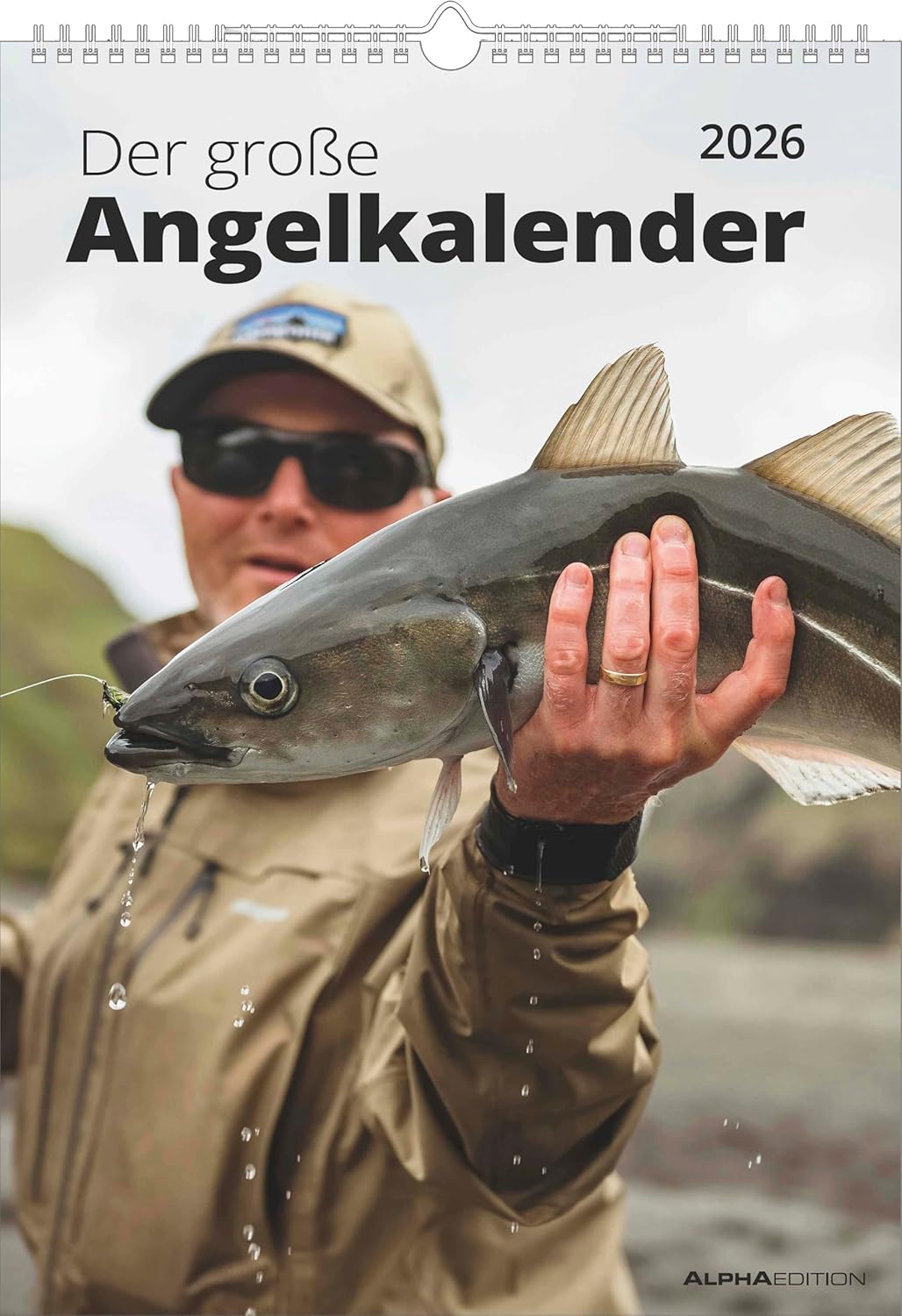 Detalle de Alpha Edition - Der große Angelkalender 2026 – Wandkalender 29,7×42 cm mit 12 beeindruckenden Angelmotiven
