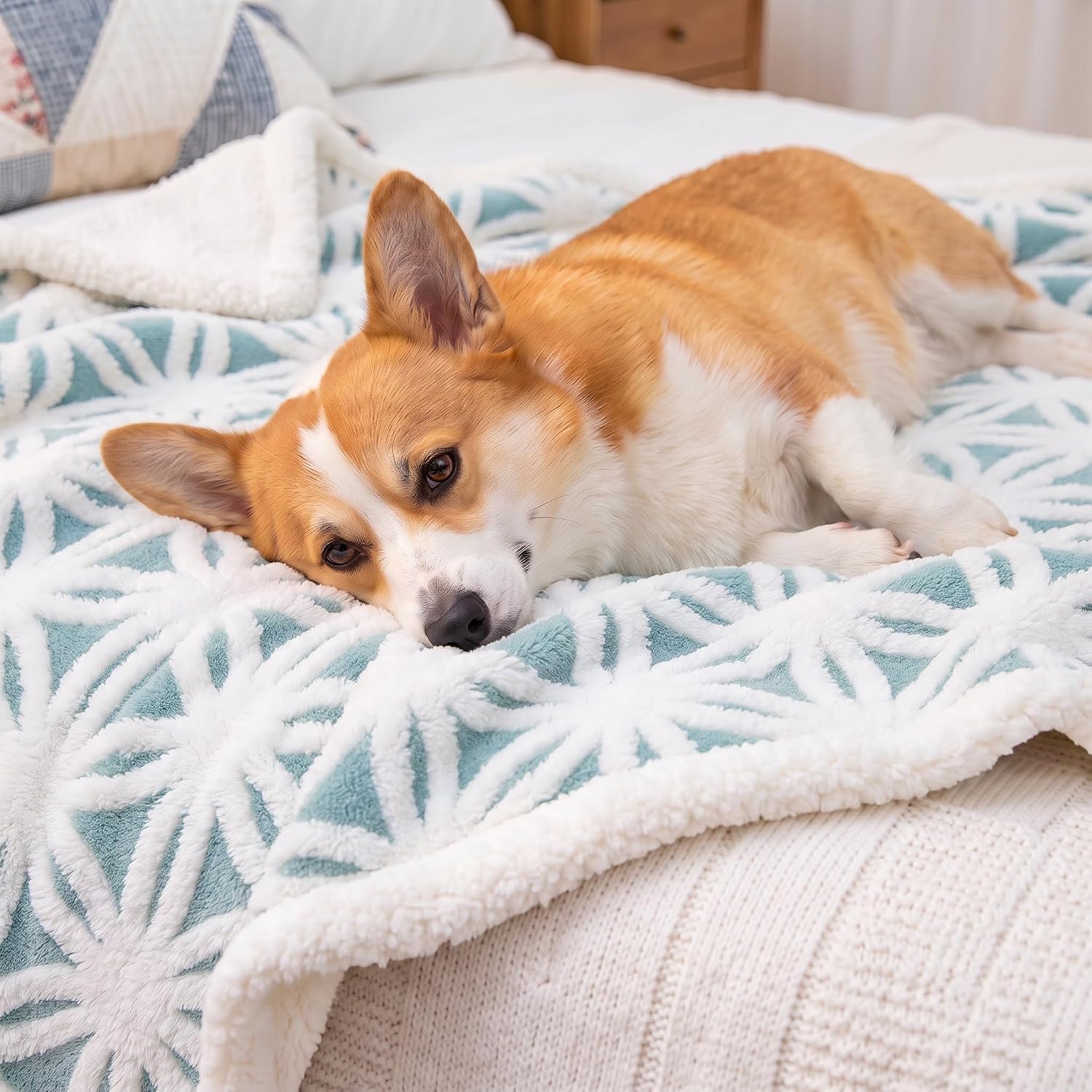 Detalle 1 de Leximan fleece dog blanket, 30 x 40 inches