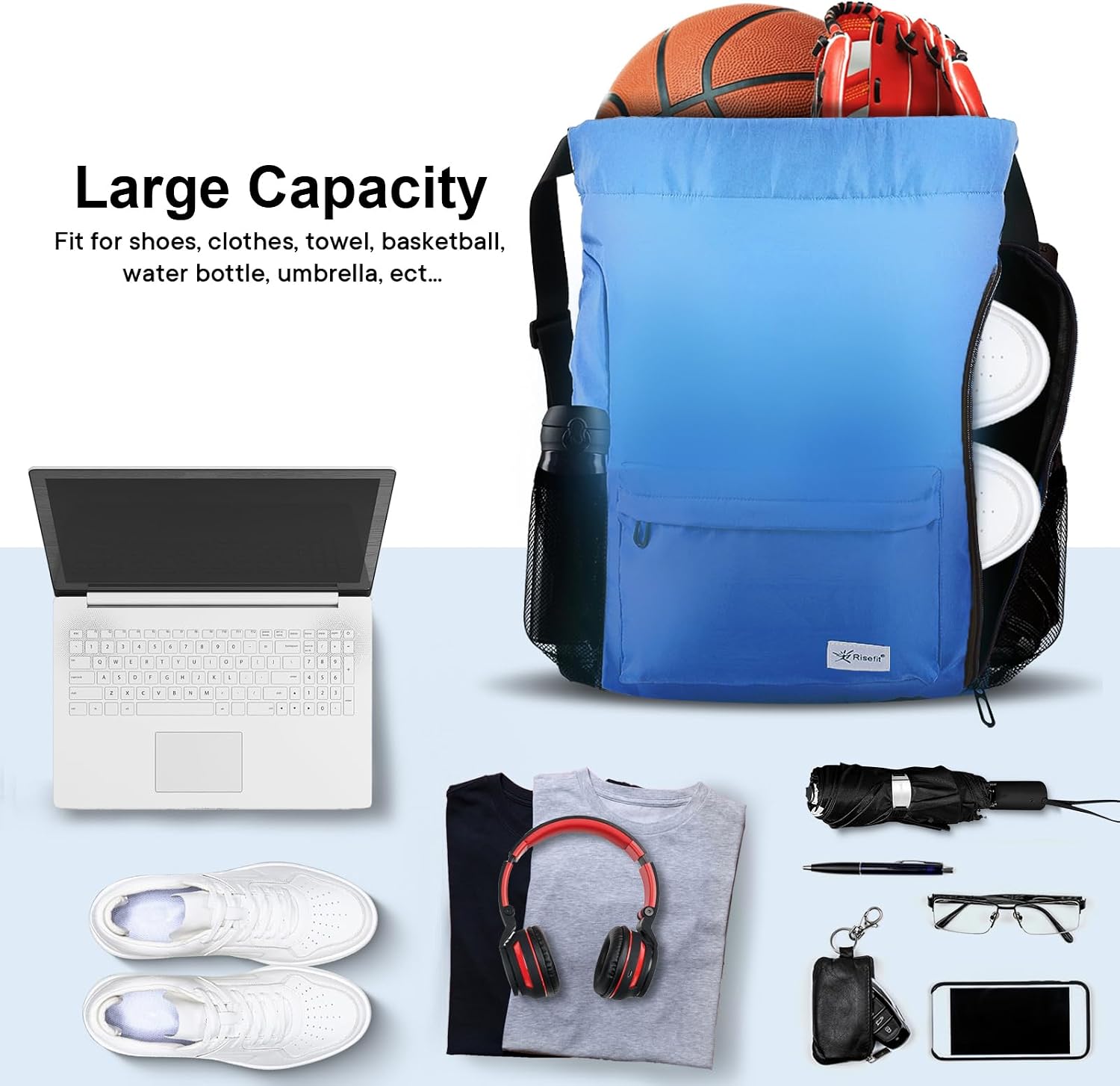 Detalle 2 de Risefit Waterproof Swim Drawstring Bag
