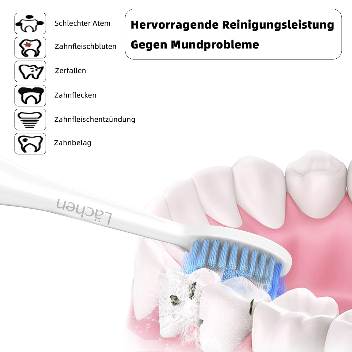 Thumbnail 1 de Lächen S121 Ersatzbürstenkopf 4 Stück
