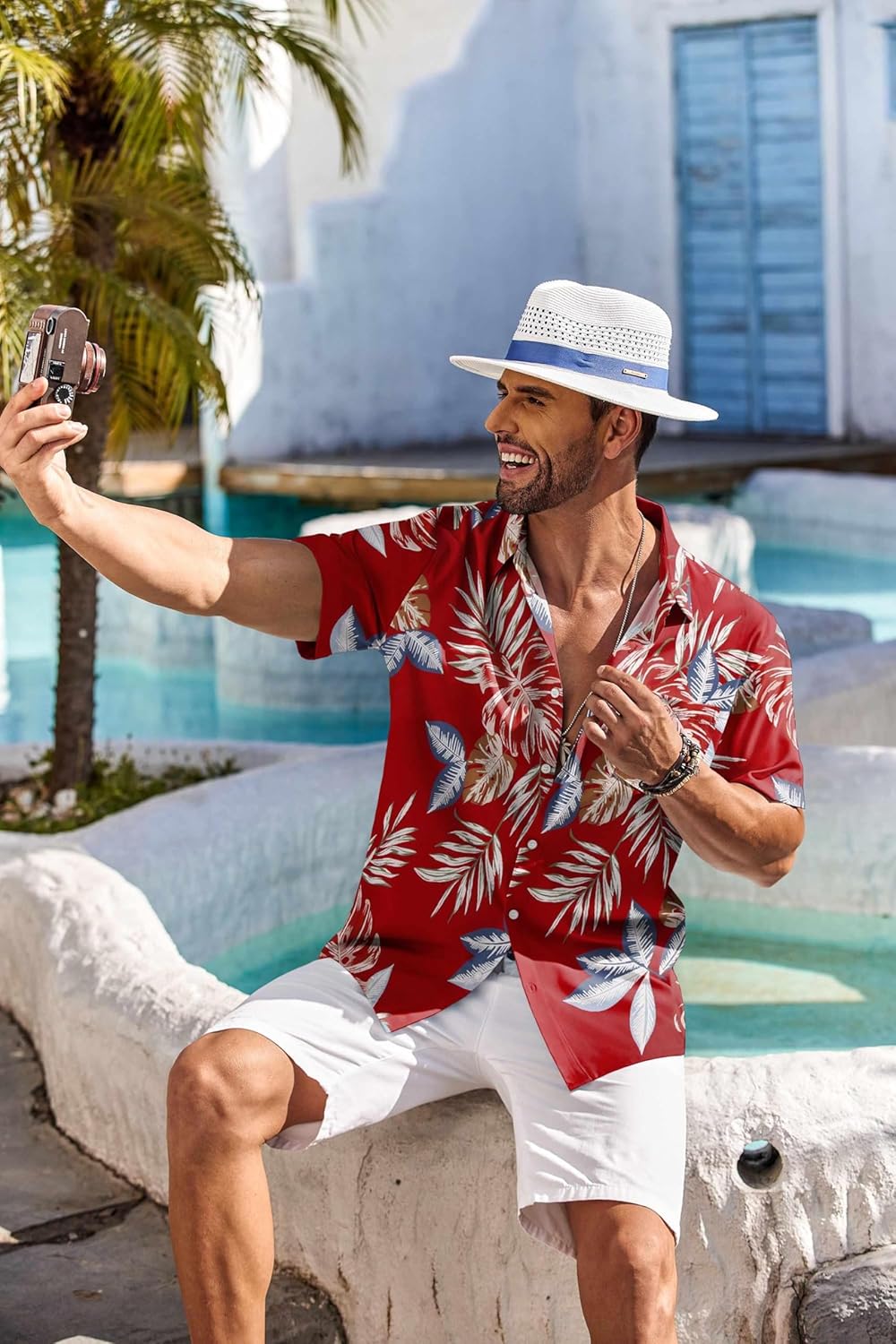 Thumbnail 4 de COOFANDY Hawaiian Shirt Short Sleeve 🌺