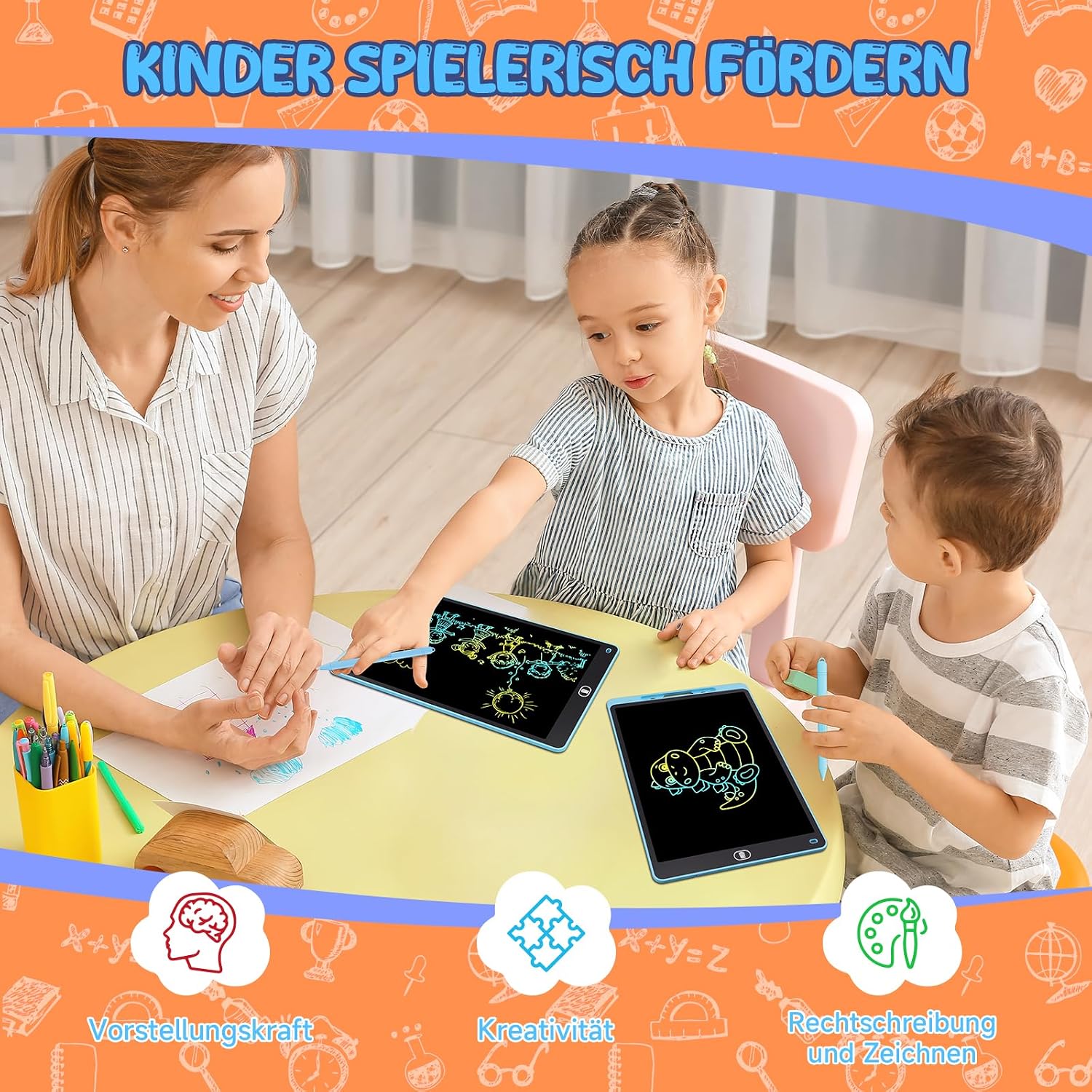 Thumbnail 4 de Electight LCD Schreibtafel 12 Zoll 3er-Set