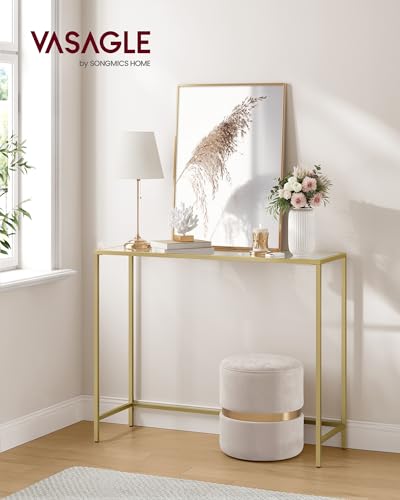 Detalle 2 de VASAGLE LGT26G Mesa de Consola con Tablero de Vidrio