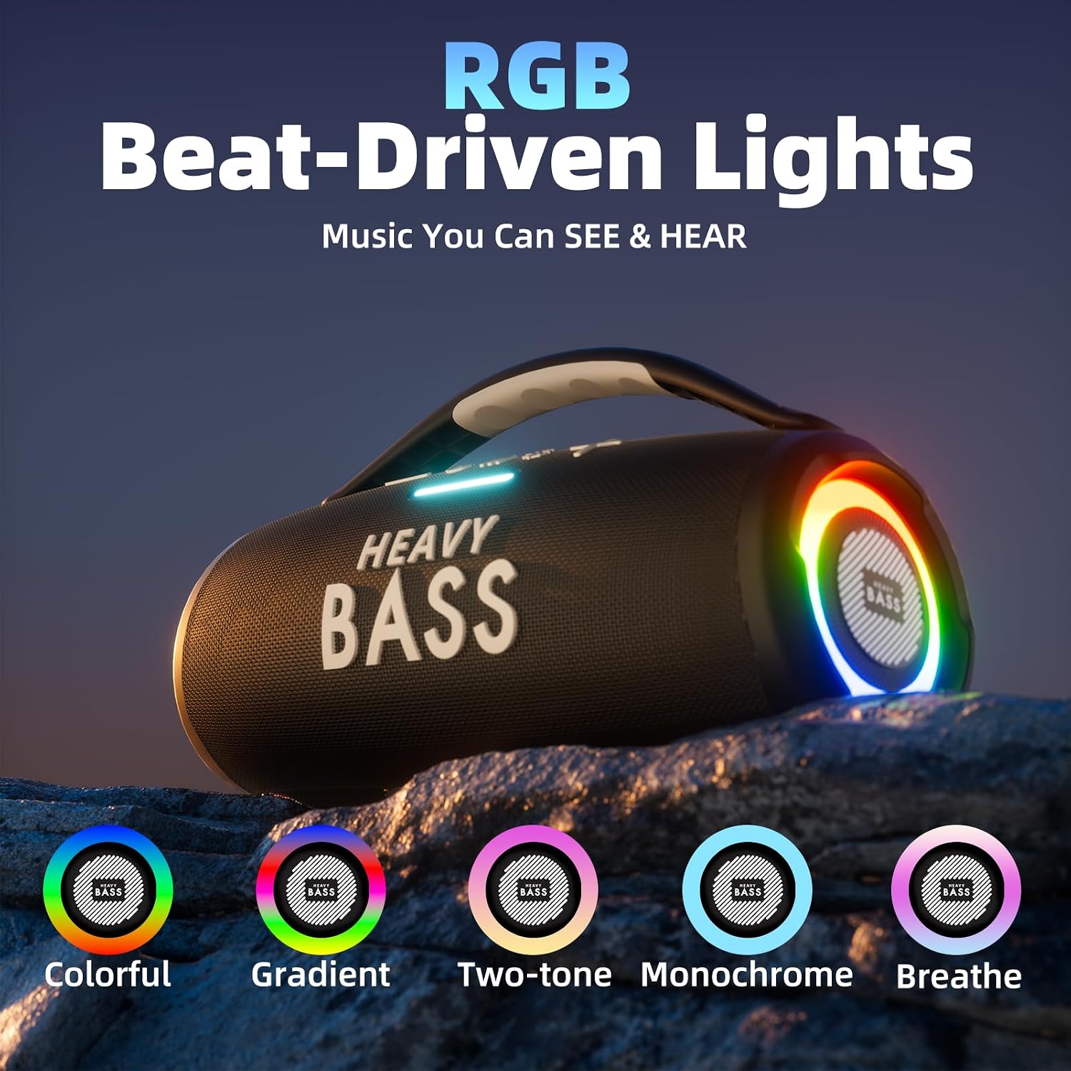 Thumbnail 4 de HEAVY BASS 80W Bluetooth Speaker