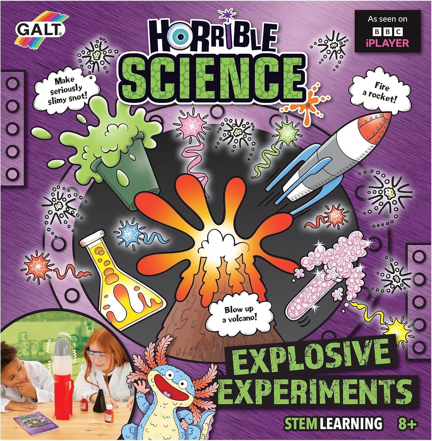 Detalle 2 de GALT Explosive Experiments – Horrible Science Kit with 8 Fun Experiments