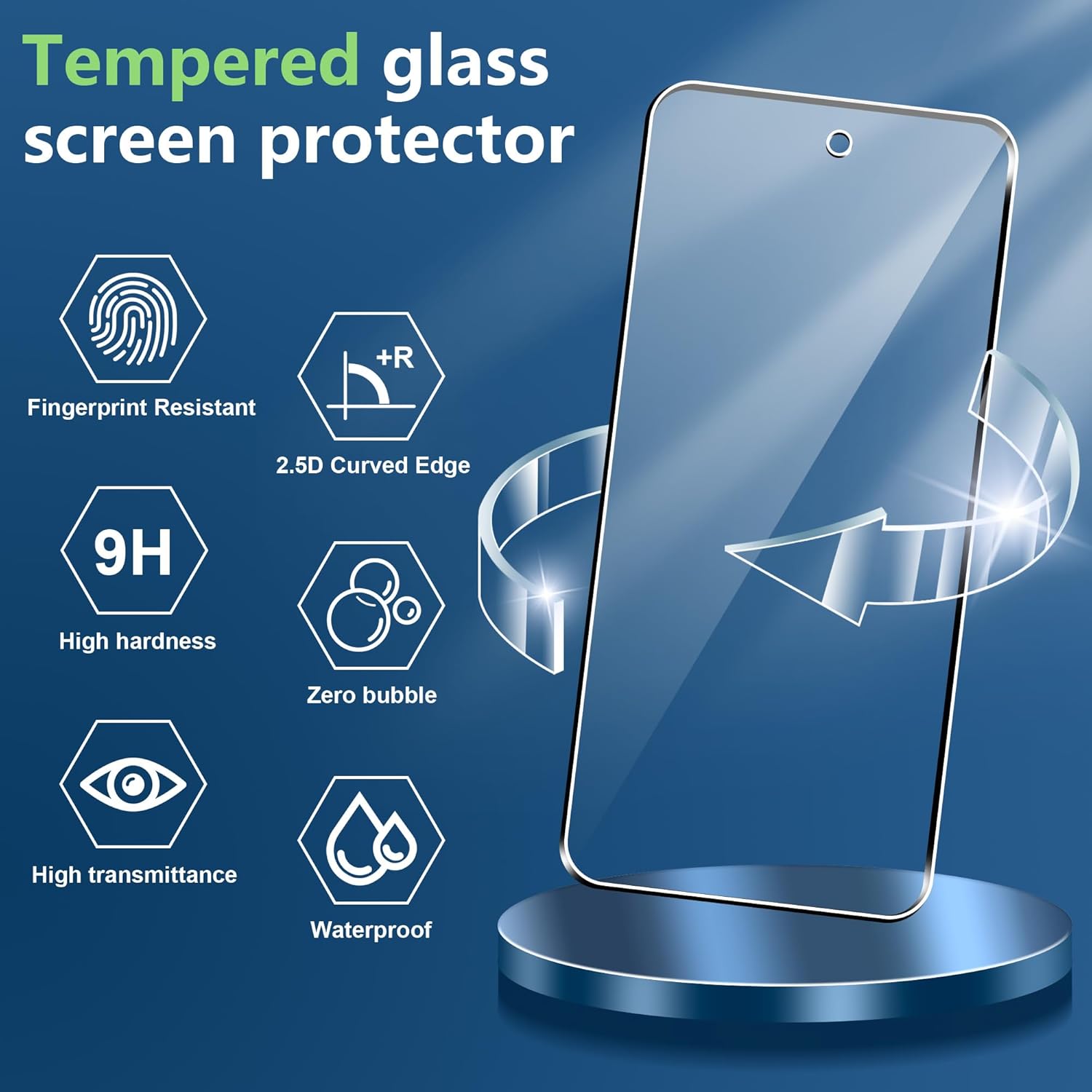 Detalle 2 de Fitudoos Panzerglas Schutzfolie für Samsung Galaxy S26 Ultra 5G – 2er Pack inkl. Kamera-Panzerglas und Installationswerkzeug