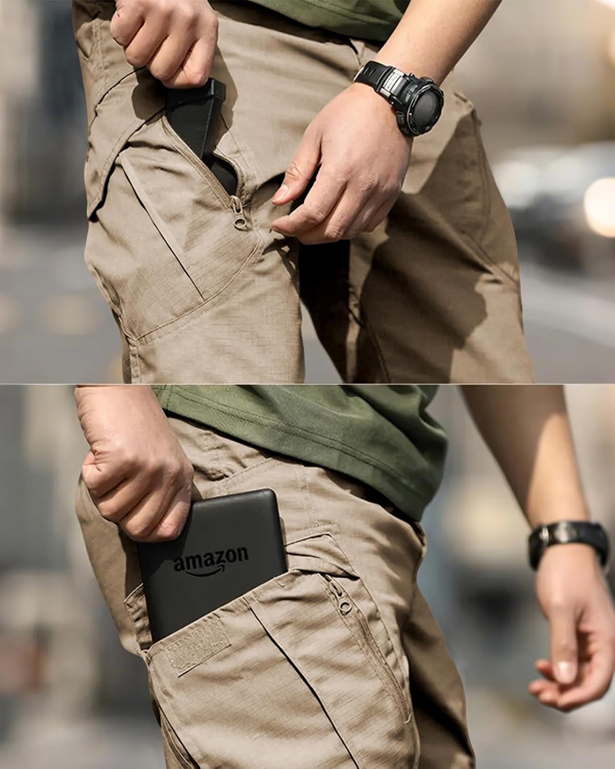 Thumbnail 6 de whox Men's Cargo Pants, Ripstop Water-Resistant Design, 6 Pockets