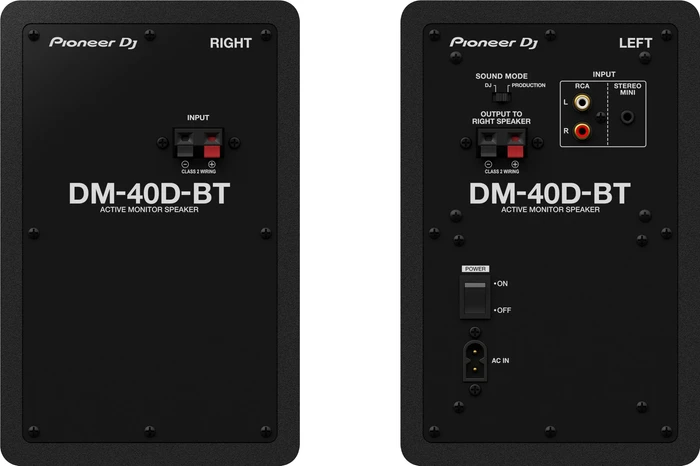 Thumbnail 4 de Pioneer DJ DM-40D-BT Schwarz – Aktive Studio-Lautsprecher mit 4-Zoll-Woofer und Bluetooth