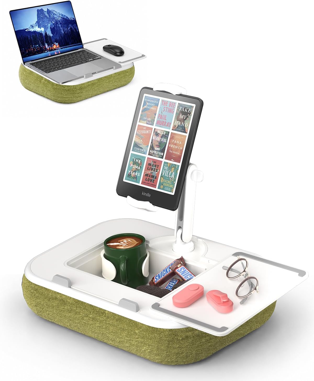 Detalle de Viozon Kindle Pillow Stand and Laptop Lap Desk with 360° Arm