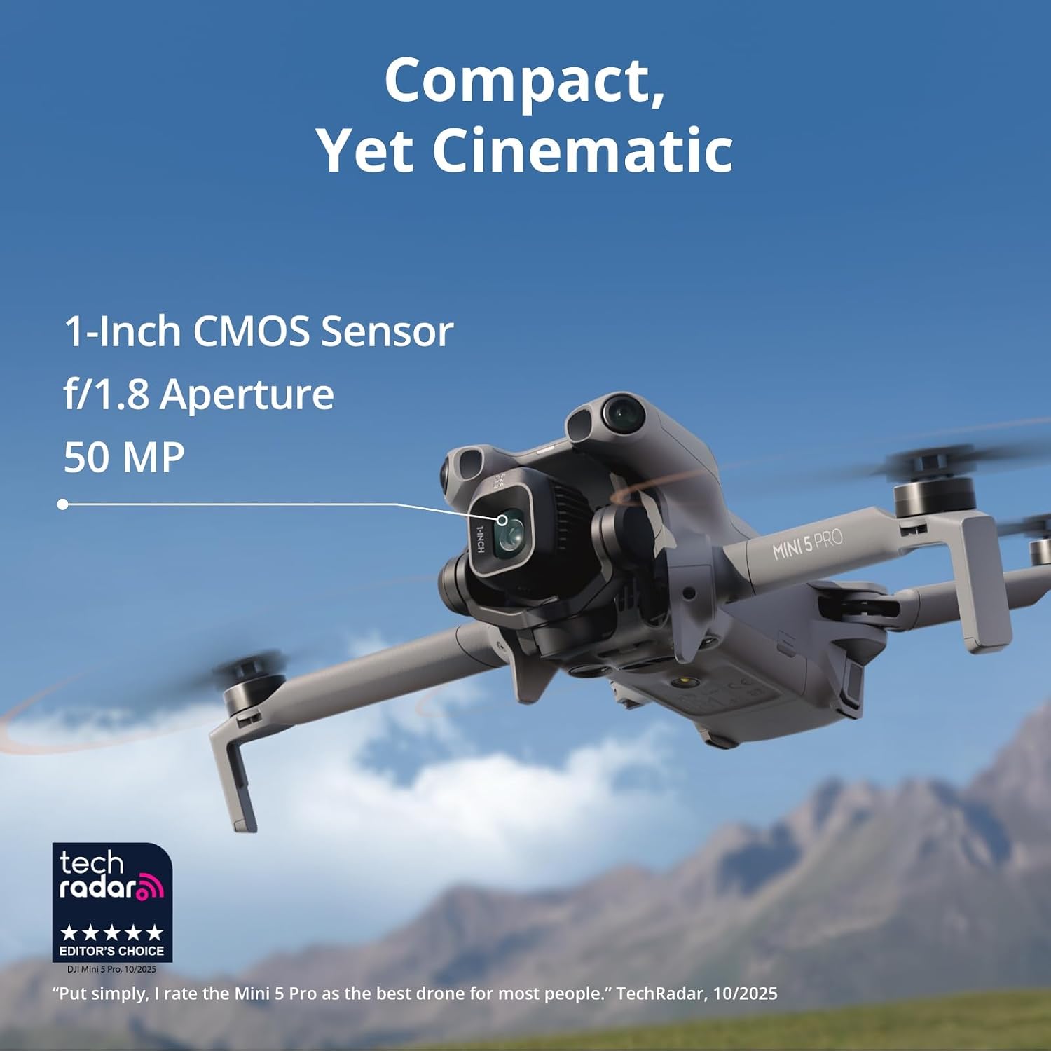 Thumbnail 1 de DJI Mini 5 Pro Fly More Combo Plus with DJI RC 2: A Lightweight Pro-Grade Drone for Creators
