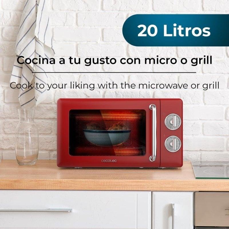 Detalle 2 de Cecotec ProClean 3110 Retro microondas 20 L 700 W