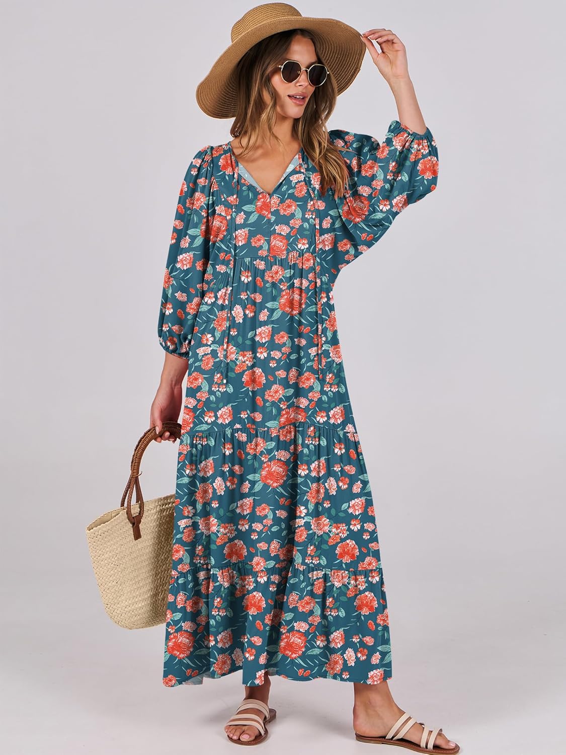 Detalle 2 de ANRABESS 2026 Boho Maxi Dress S‑XXL