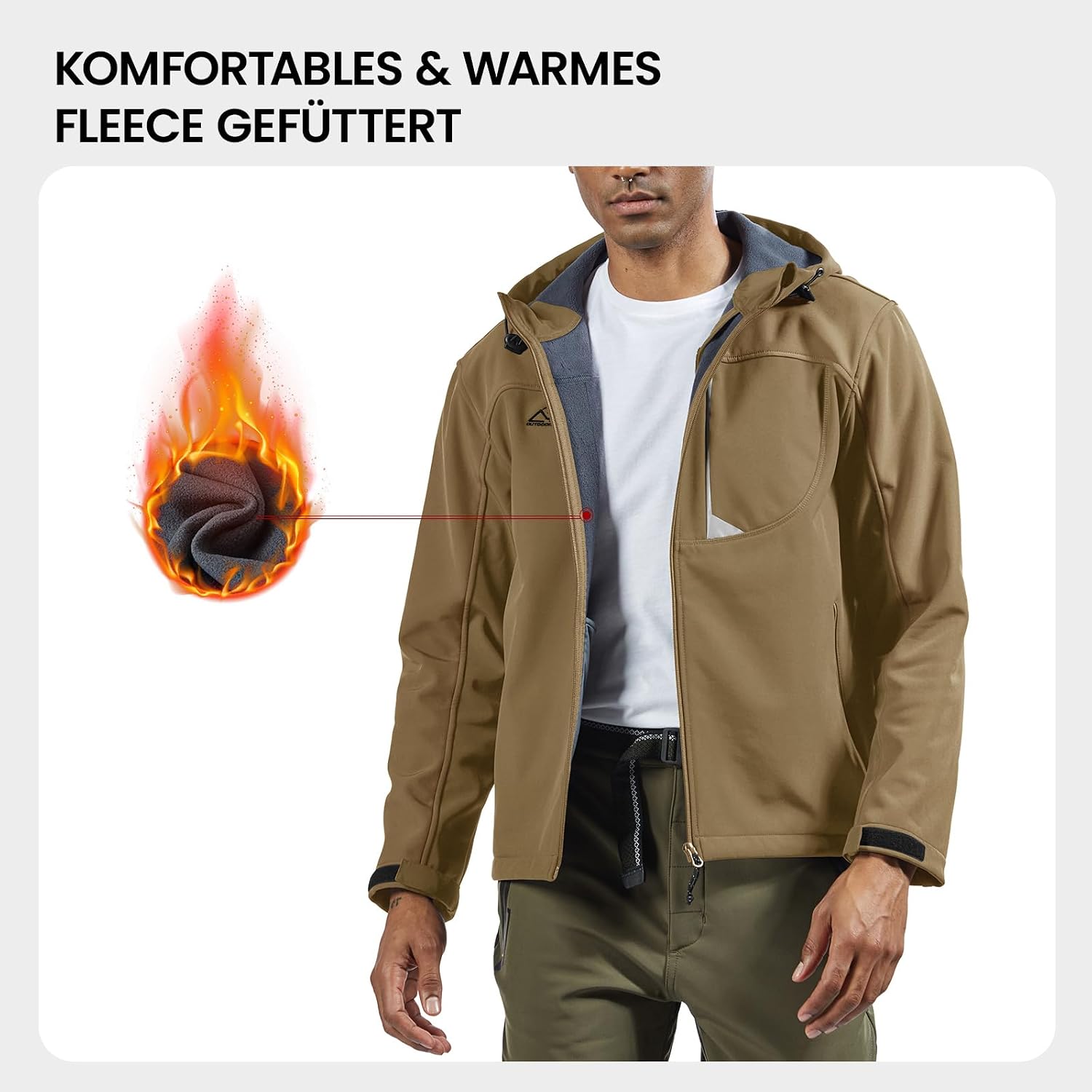 Thumbnail 5 de Rdruko Softshelljacke Herren Wasserdicht