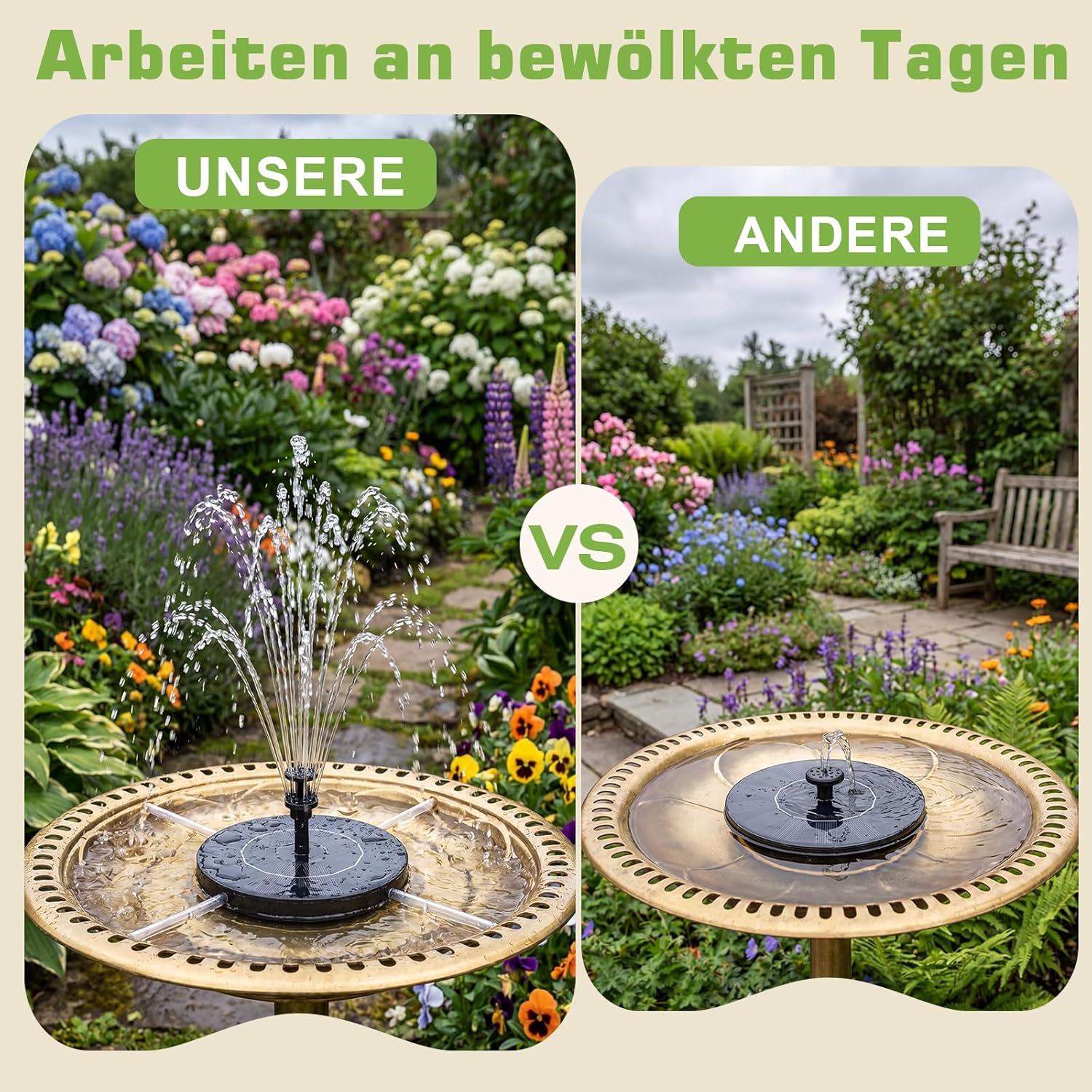 Detalle 2 de AISITIN Solar Springbrunnen 3,5 W
