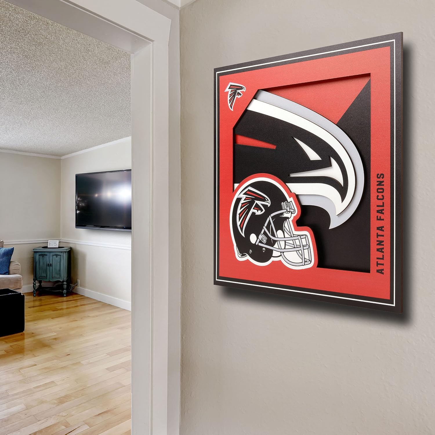 Detalle de YouTheFan NFL Officially-Licensed 3D Logo Series Wall Art (12” x 12”)