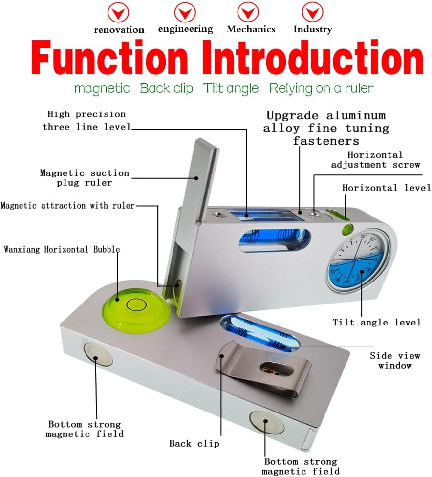Thumbnail 2 de Mini level ruler in aluminium alloy