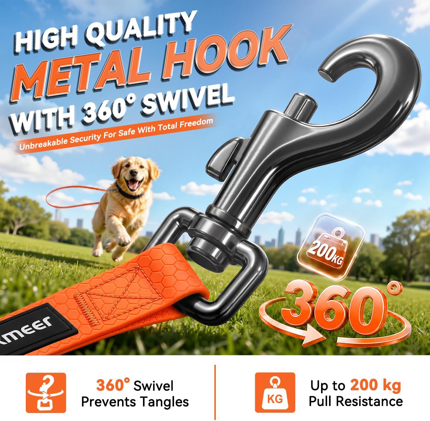 Detalle de Looxmeer Training Lead 10m waterproof leash 🐕