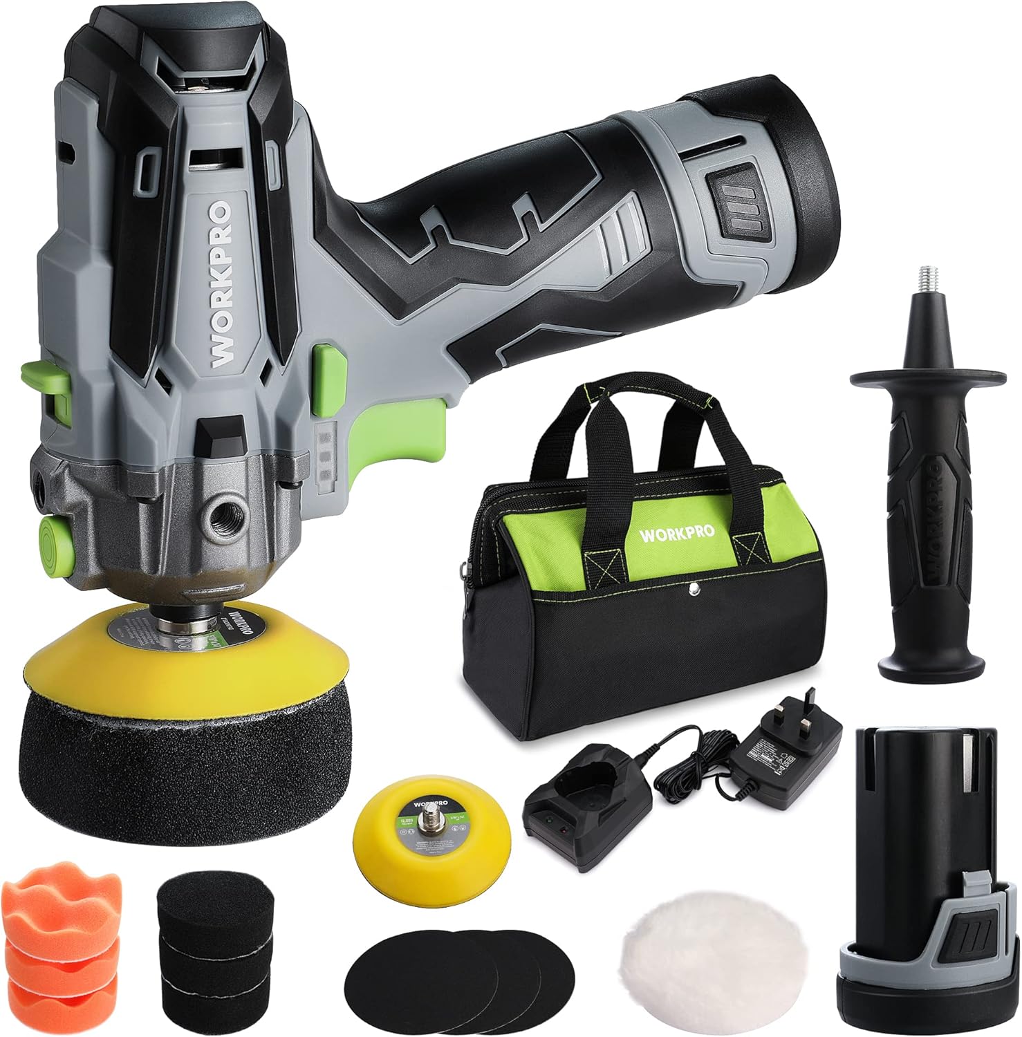 Detalle de WORKPRO 12V Cordless Mini Polisher