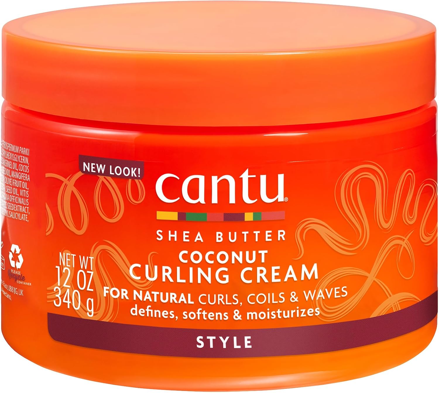 Detalle de Cantu Kokosnoot Curling Cream 340 g voor gedefinieerde, verzorgde krullen