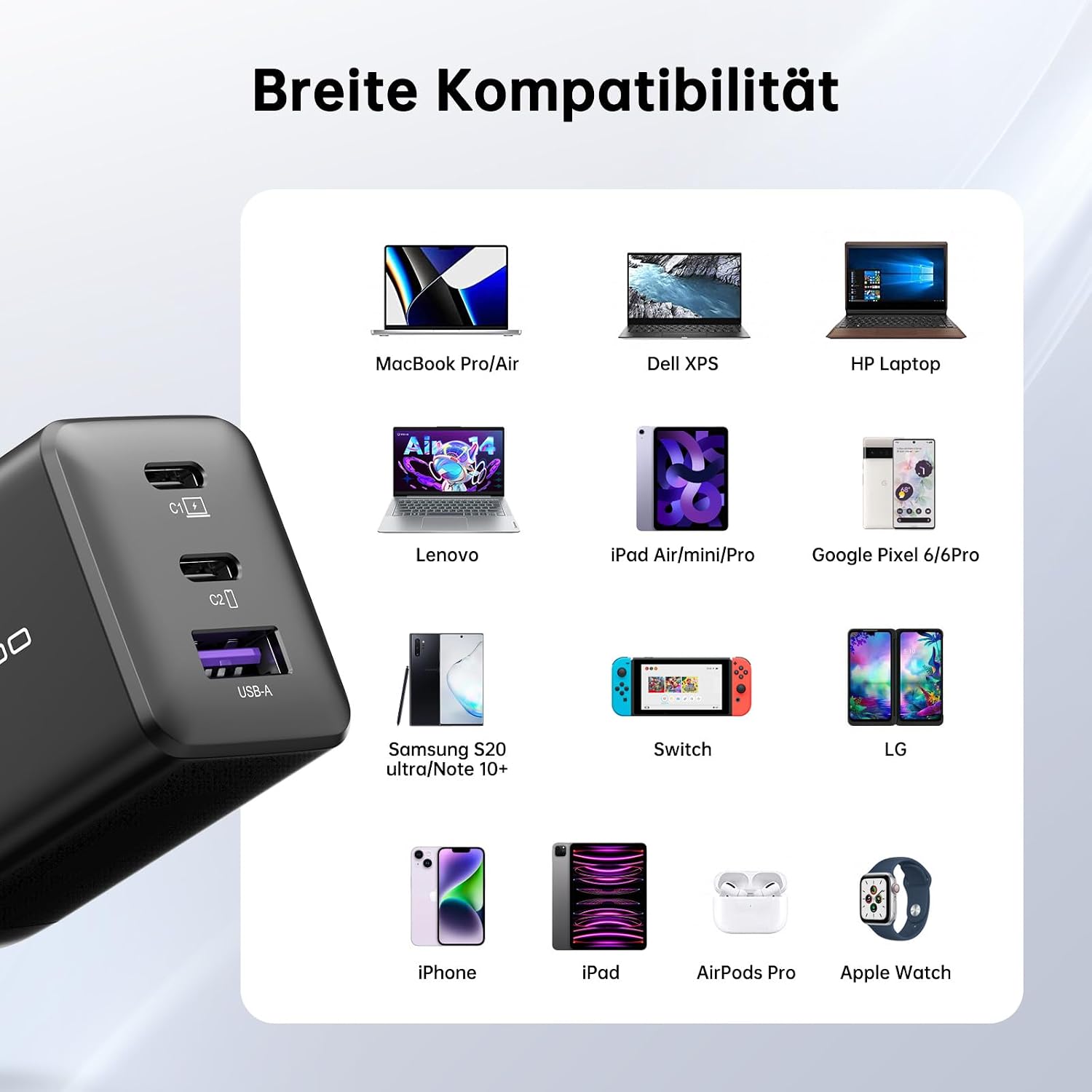 Thumbnail 6 de NOVOO 67W USB C Ladegerät GaN III