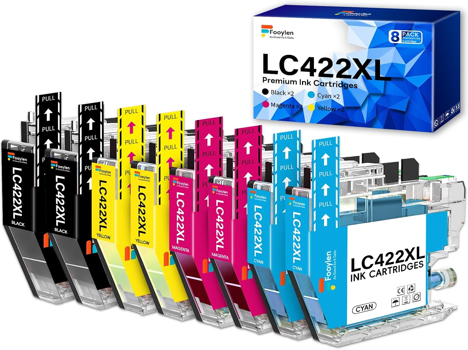 Detalle de LC422XL kompatible Brother Tintenpatronen (8er-Set) für MFC-J5340DW & weitere