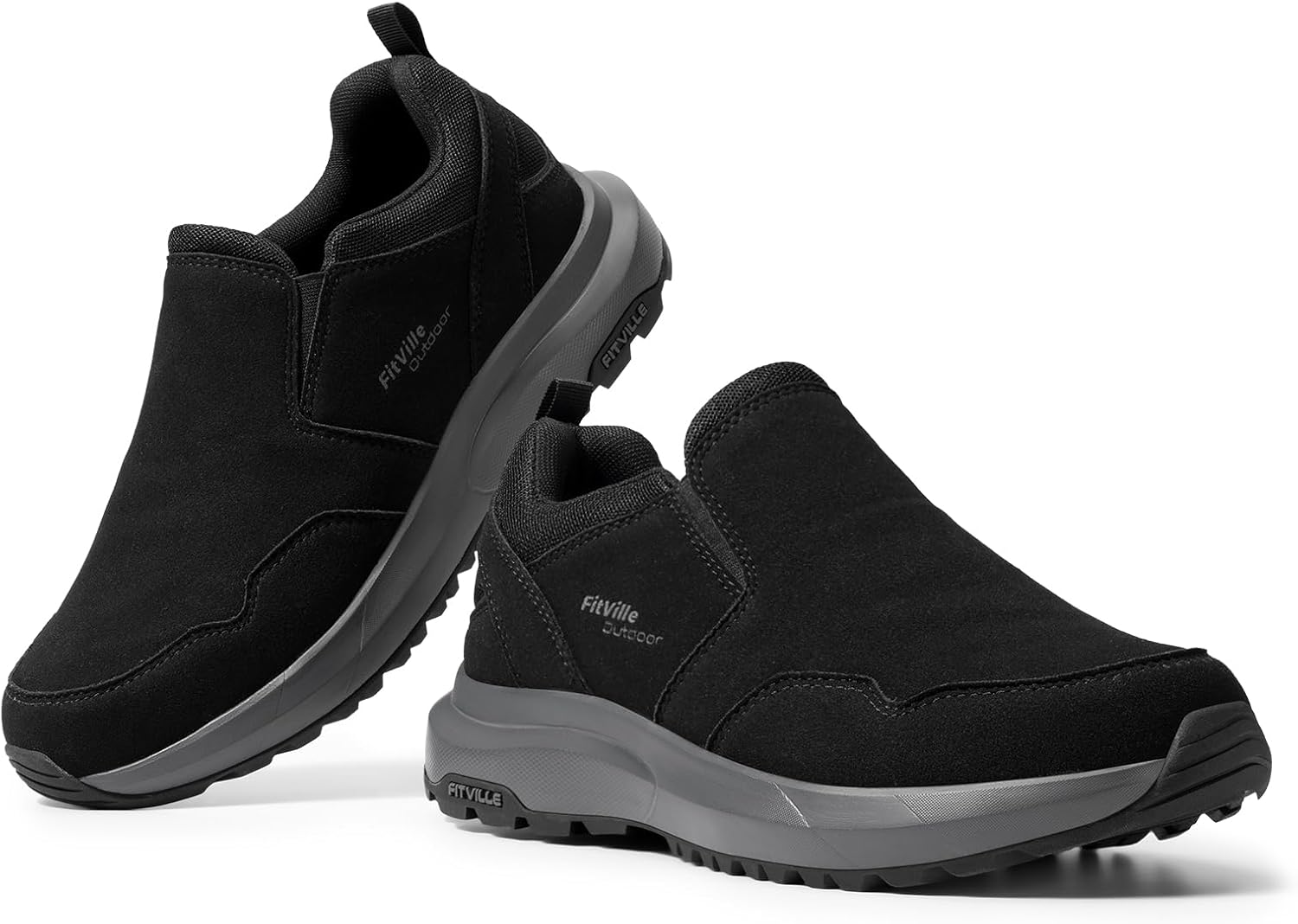 Thumbnail 5 de FitVille Chaussures sans Lacets Homme Pieds Larges