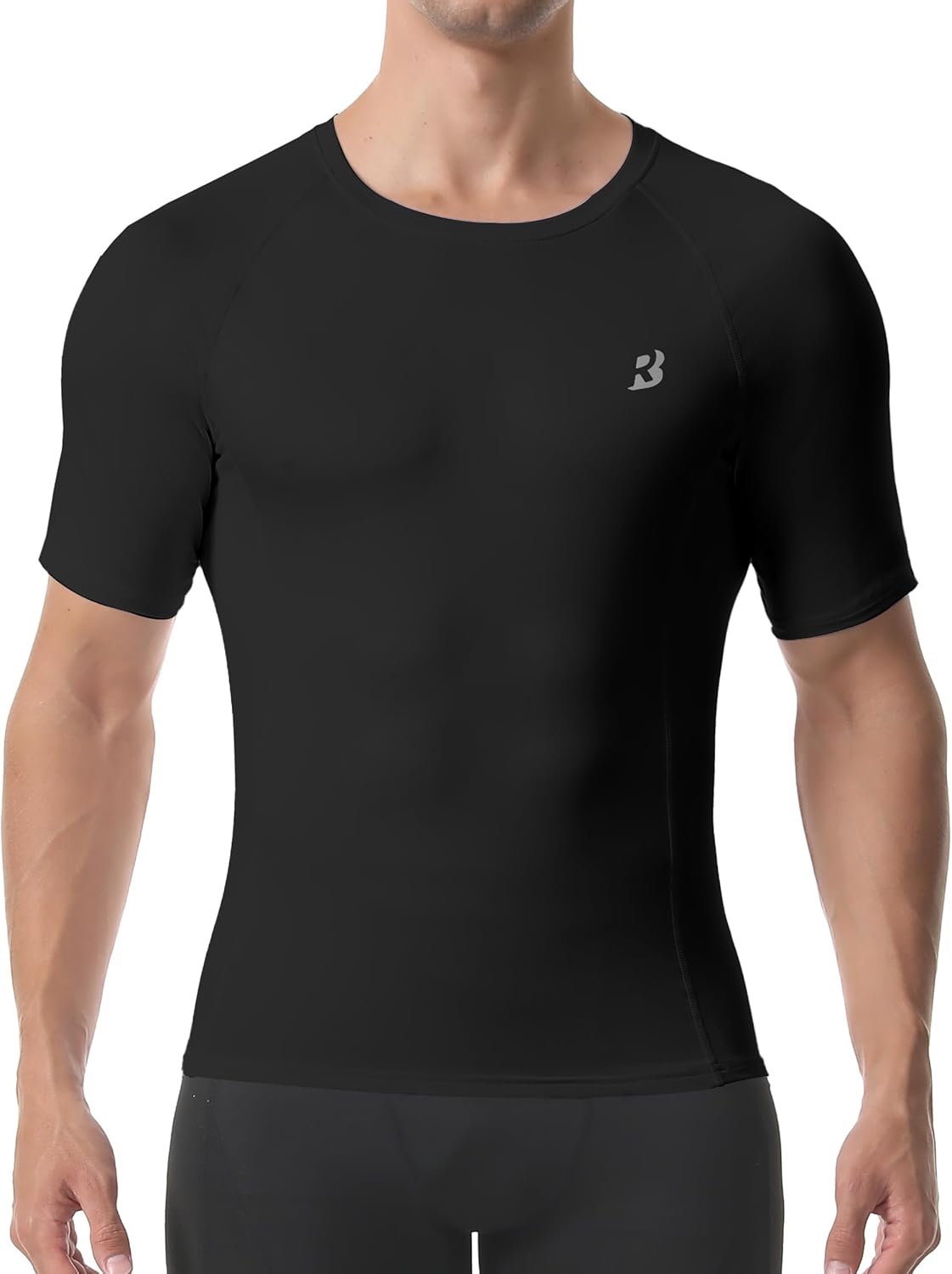 Thumbnail 1 de Roadbox Men’s Short Sleeve Compression Shirt (Cool Dry Base Layer) for Gym, Running & Training