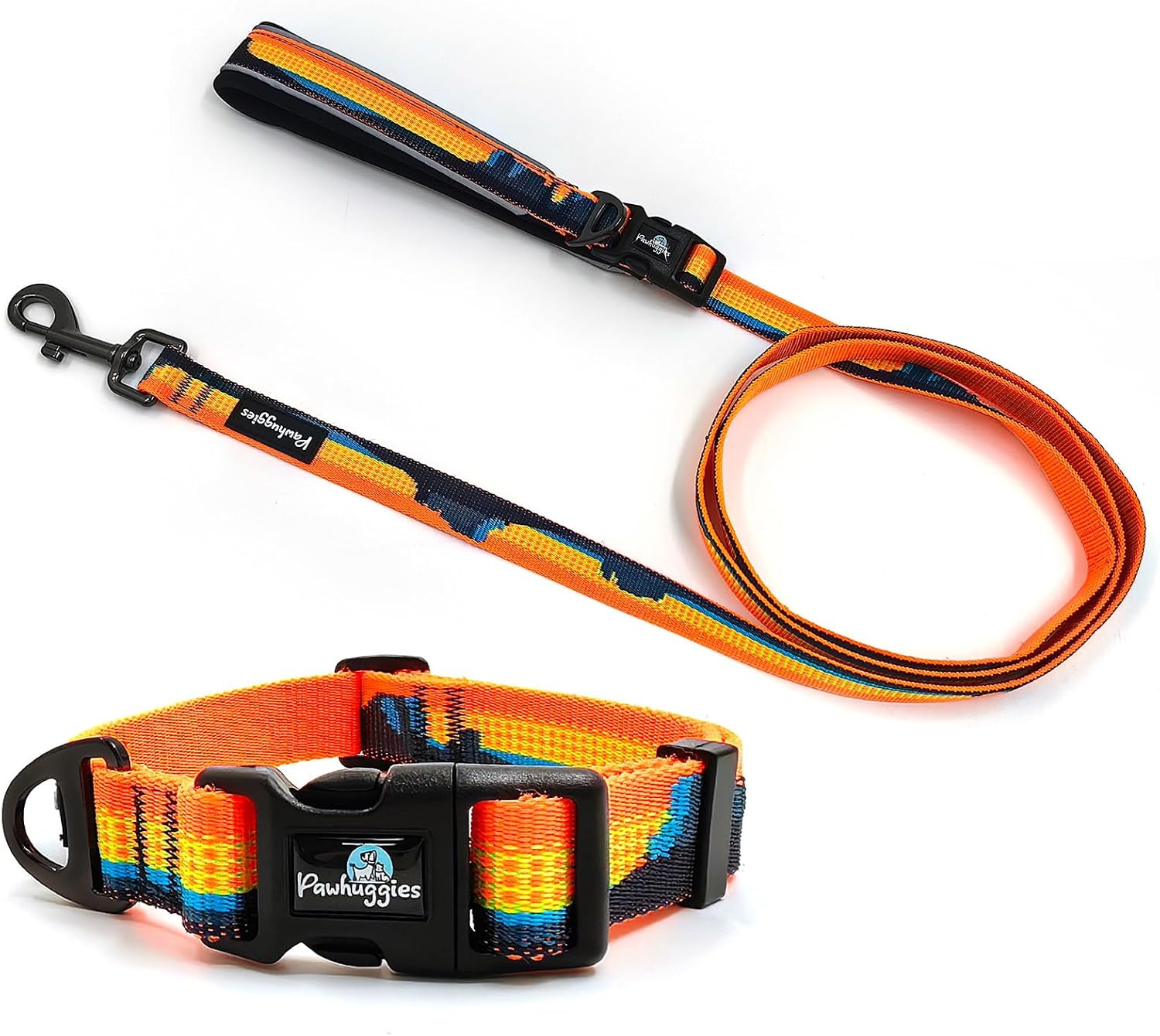 Detalle de PawHuggies Dog Collar and Leash Set, Jacquard