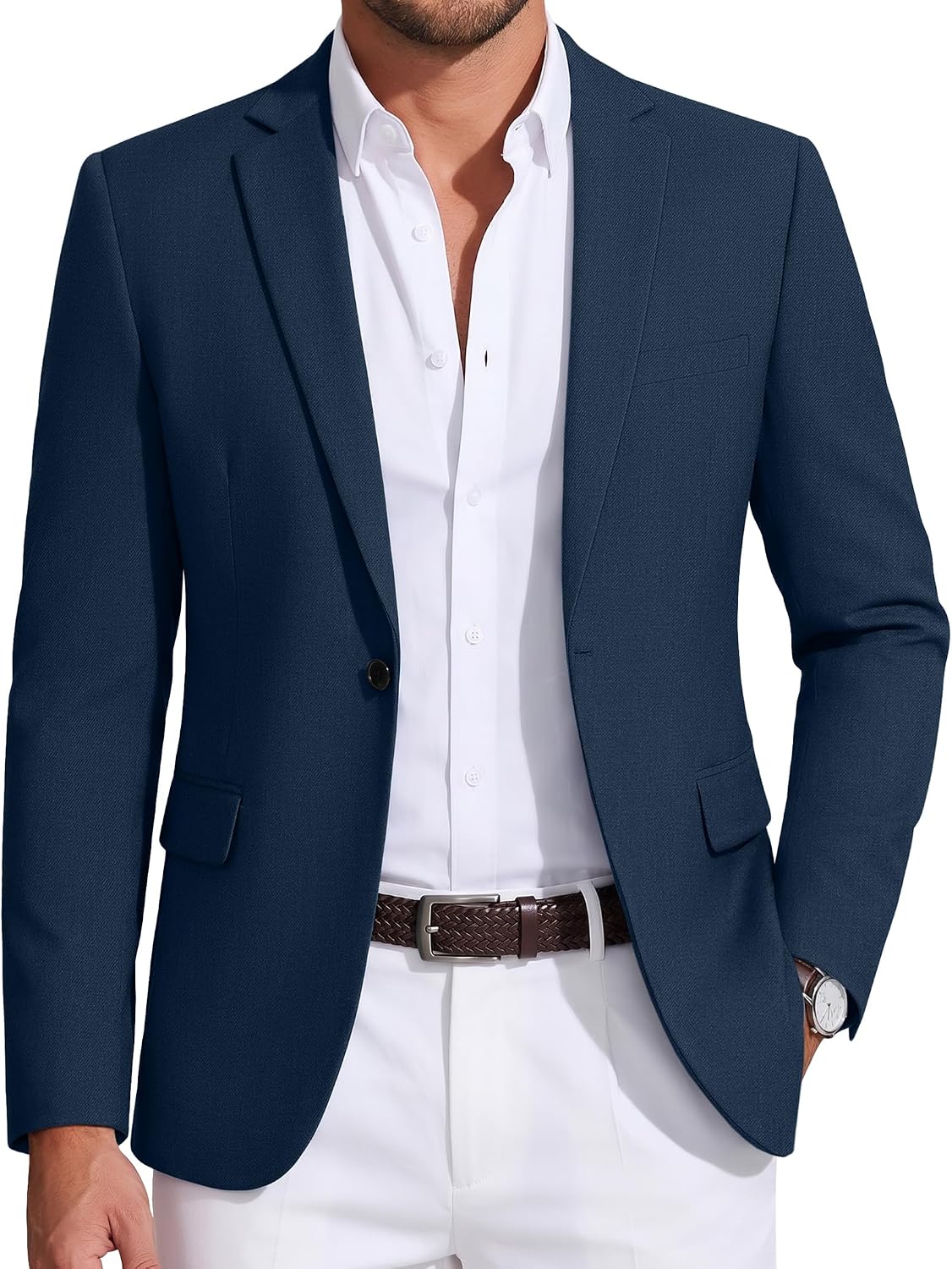 Thumbnail 6 de COOFANDY Mens Sport Coat Casual Blazer One Button Business Suit Jacket