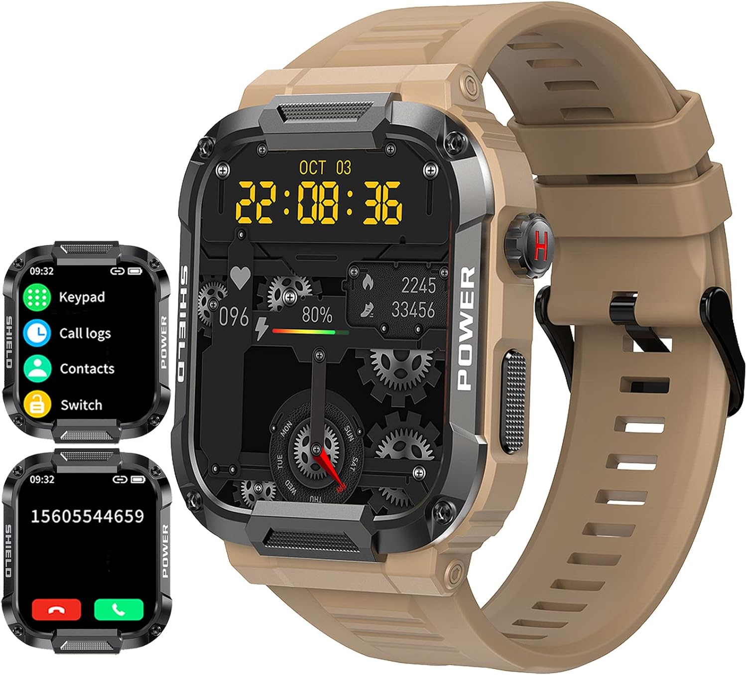 Detalle de Military Smart Watch 1.85" Heart Rate and Calls