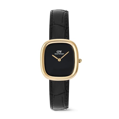 Detalle de Daniel Wellington Margot Orologi 24x26 in acciaio 316L placcato oro PVD con pelle genuina