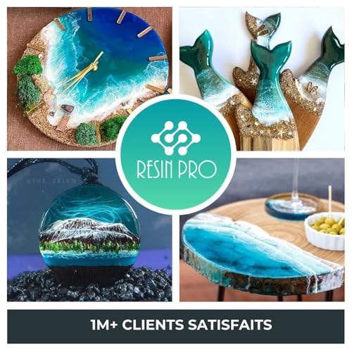 Detalle 2 de Resin Pro Icrystal Résine époxy transparente 3 kg — pour bijoux, tables River et créations artistiques