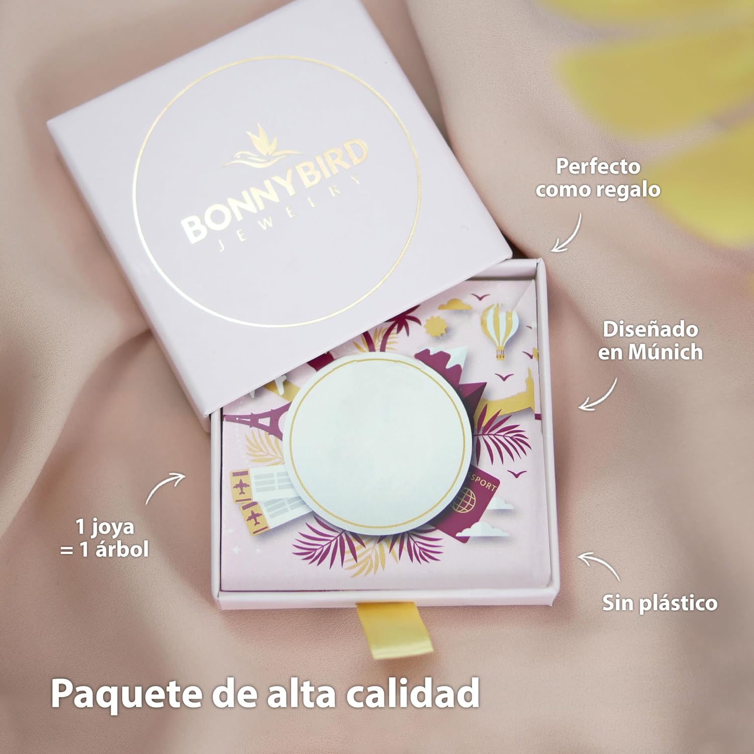 Thumbnail 5 de BONNYBIRD Pendientes aro 26 mm acero inoxidable