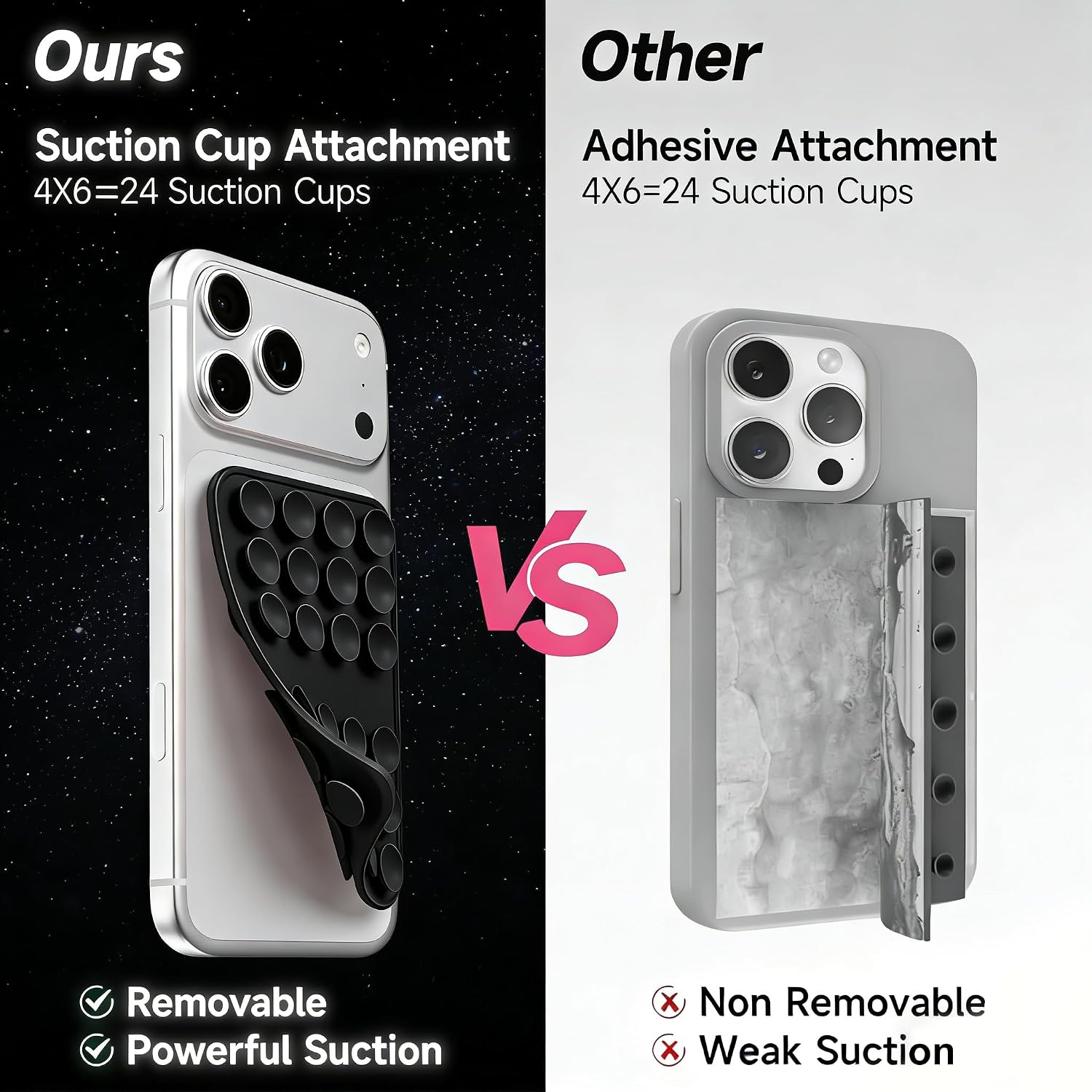 Detalle de Silicone Phone Mount, Double-Sided