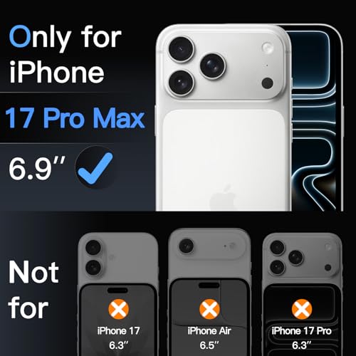Thumbnail 1 de JETech Pellicola Protettiva per iPhone 17 Pro Max – 3 pezzi, vetro temperato 9H