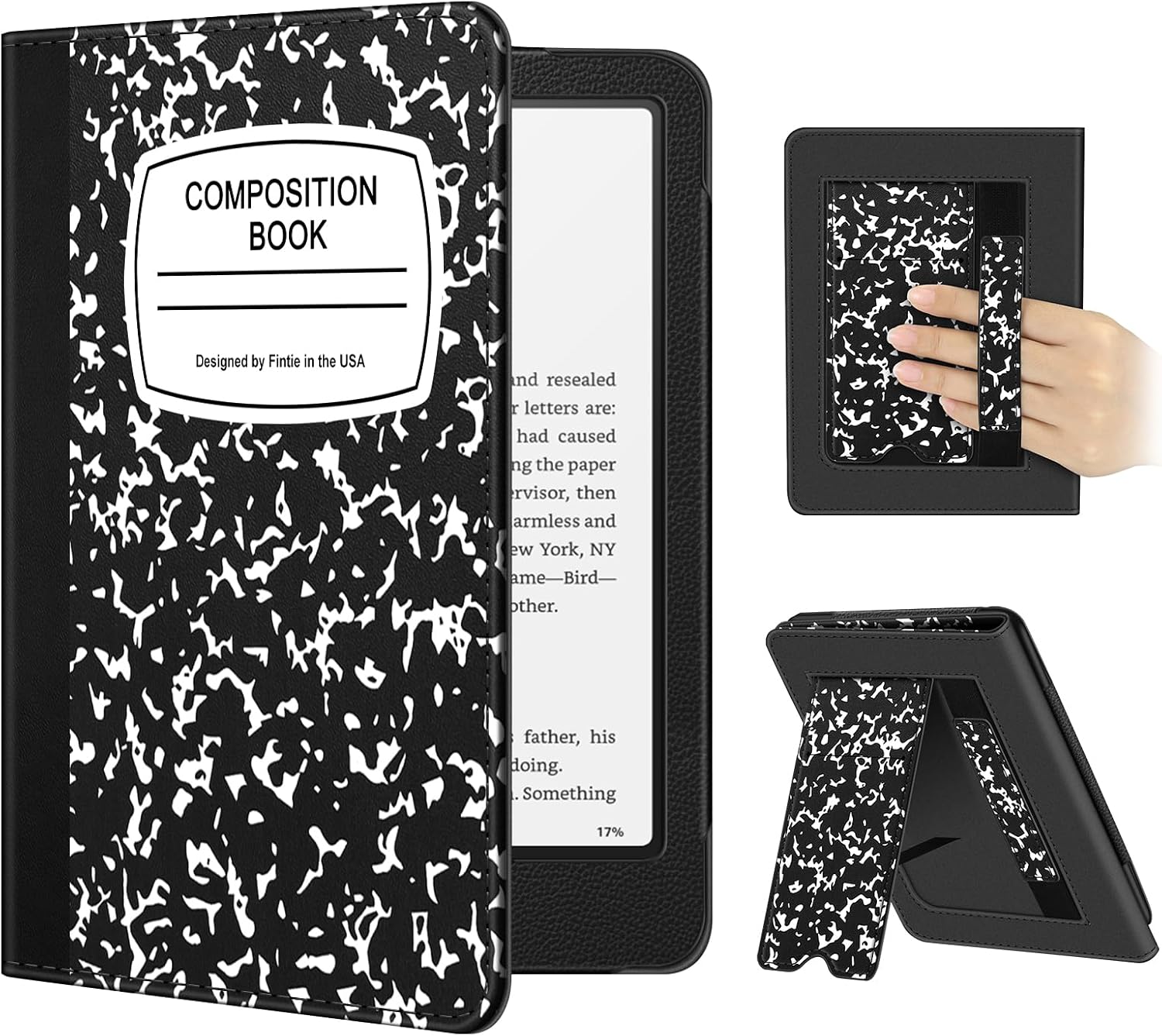 Detalle de Fintie Kindle Case for Paperwhite and Colorsoft with Kickstand and Hand Strap
