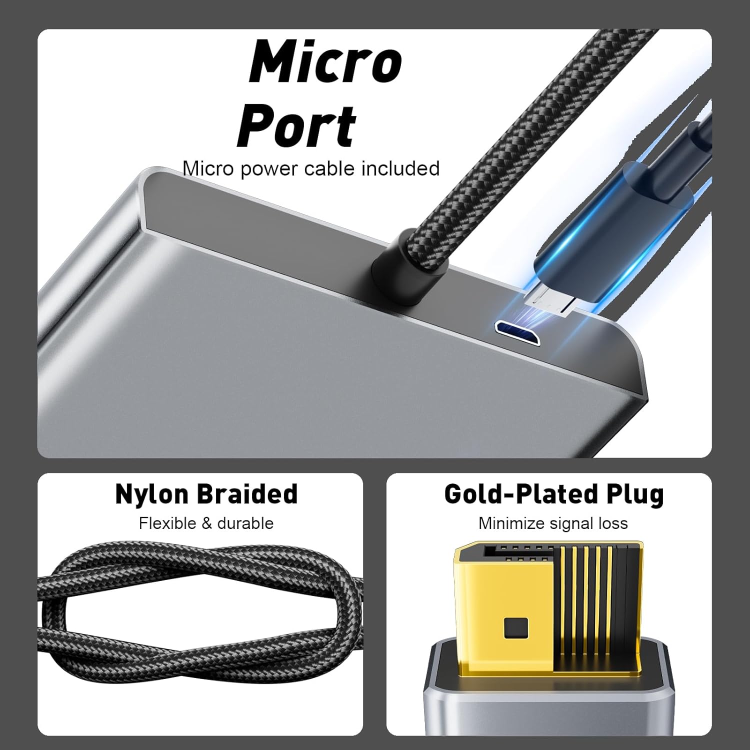 Thumbnail 6 de UANTIN DisplayPort MST splitter 1 to 3