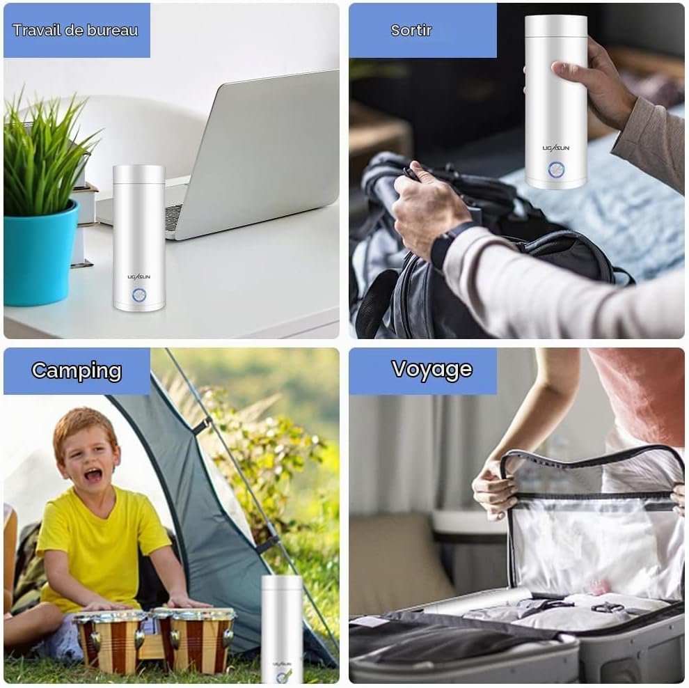 Detalle 1 de Aoreun RY-reshuihu reiswaterkoker 400 ml van roestvrij staal, 300 W
