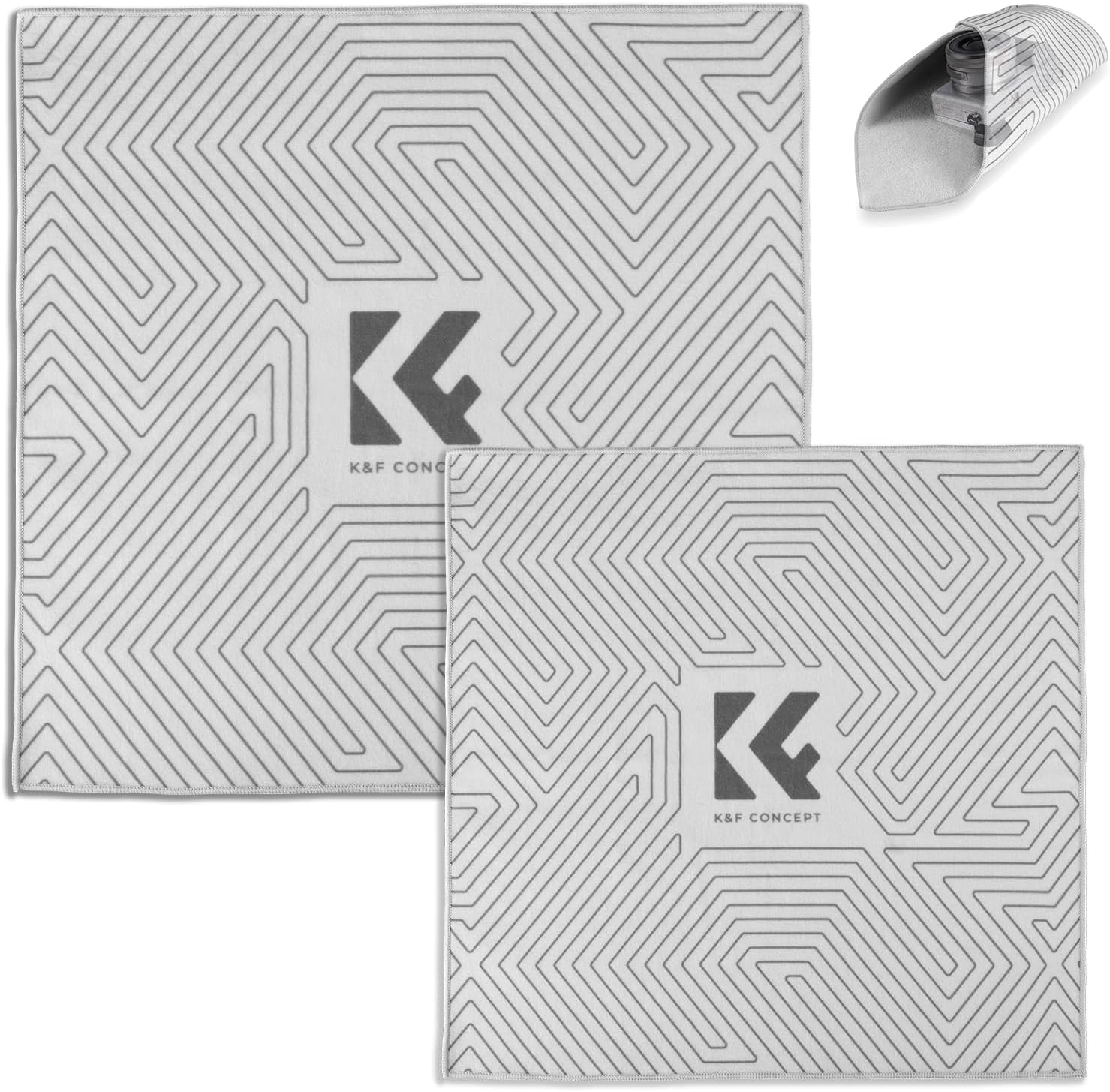 K&F CONCEPT Paño Protector de Lentes 35x35 y 45x45 cm