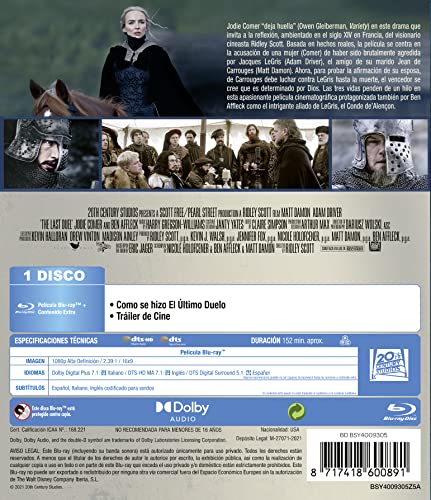 Thumbnail 1 de El Último Duelo [Blu-Ray] – Divisa Films