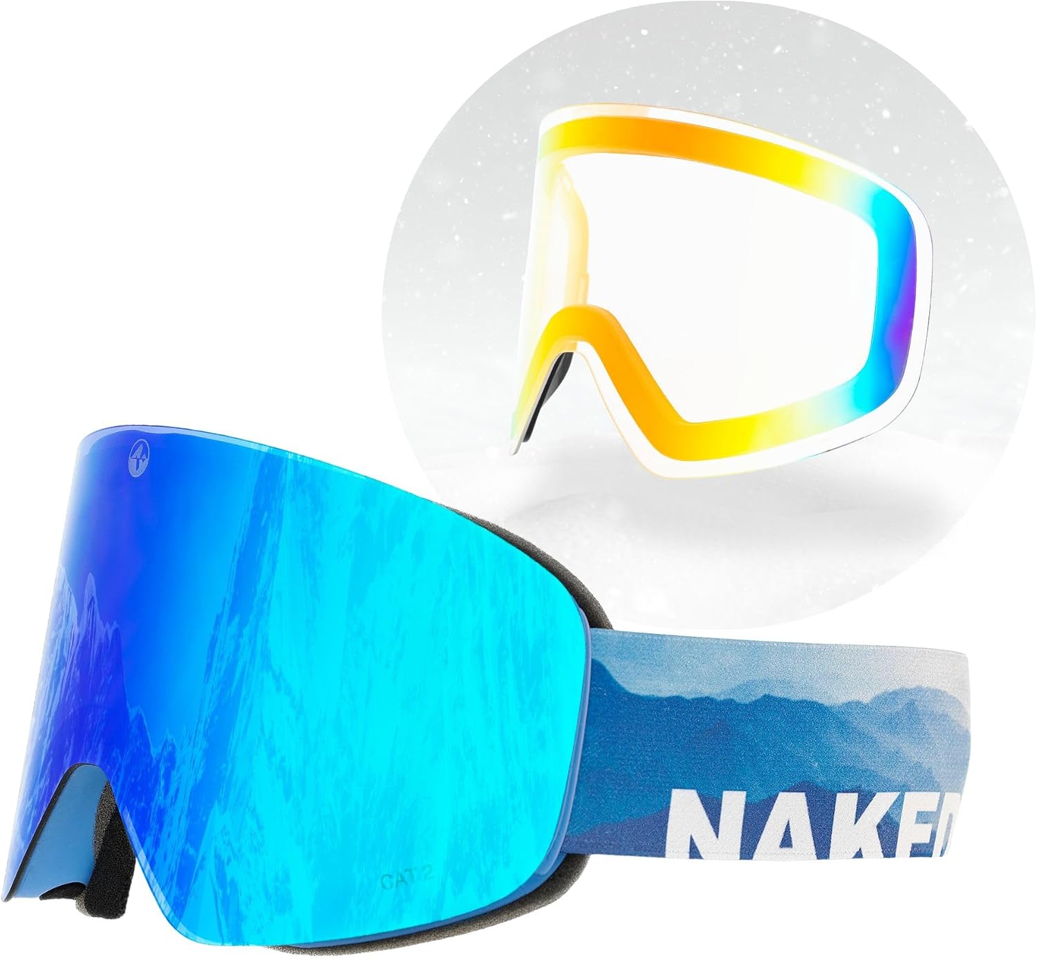 Detalle de NAKED Optics The TROOP EVO Skibrille – Wechselgläser