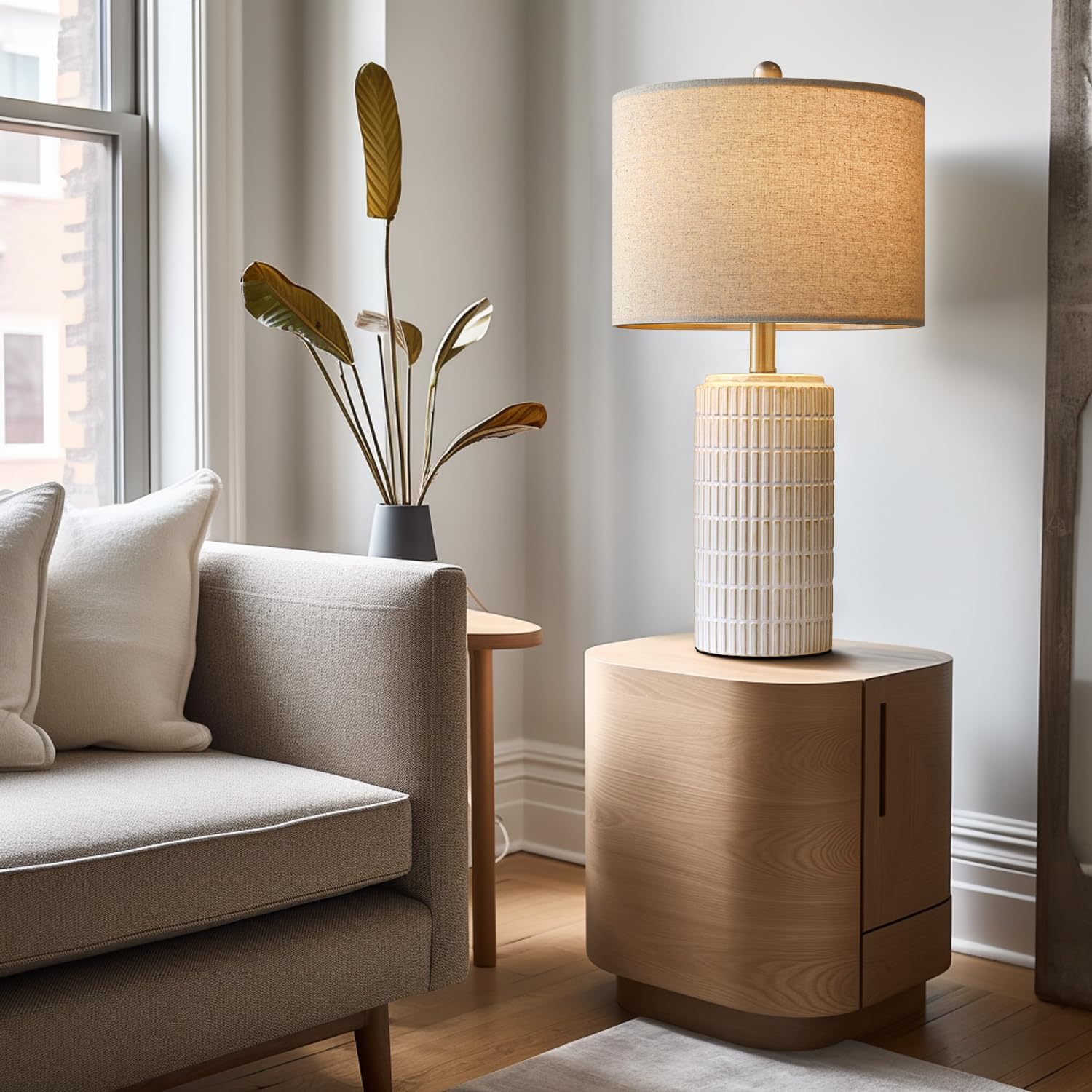 Thumbnail 3 de PoKat 23" Modern Ceramic Table Lamps 🛋