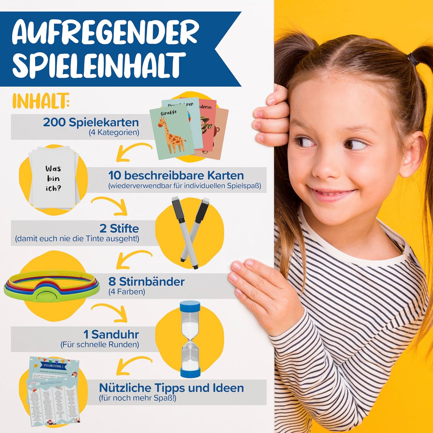 Detalle 2 de Gamingo Wer Bin Ich Spiel für Kinder ab 6