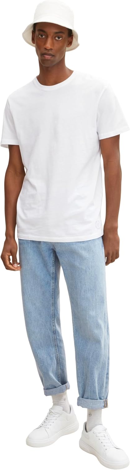 Thumbnail 1 de Tom Tailor Herren Doppelpack Crewneck T-Shirt (kurzarm, Rundhals) aus reiner Baumwolle