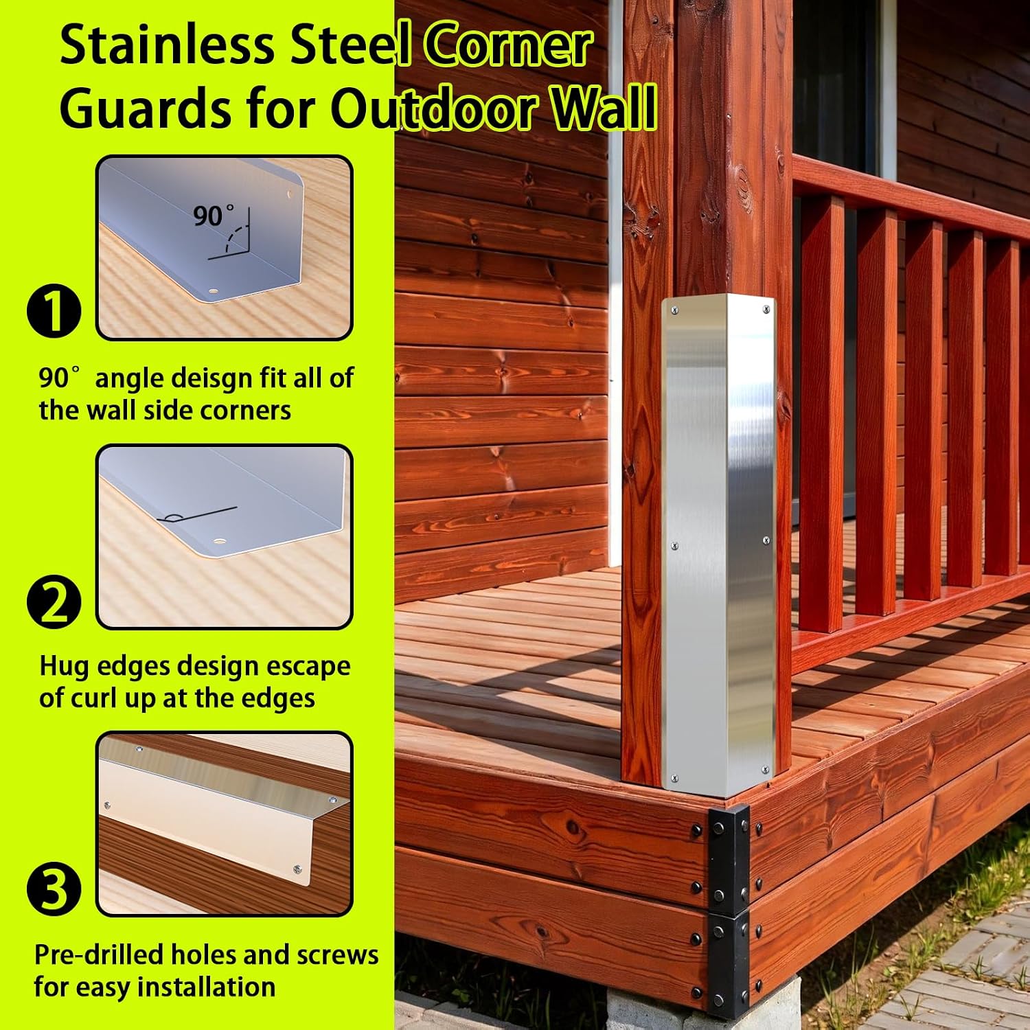 Detalle 1 de 304 Stainless Steel Wall Corner Guards